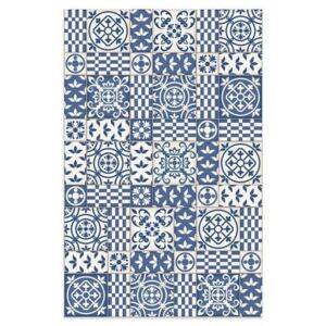 FLOORART Vinylový koberec Damero Azul 65x100 cm