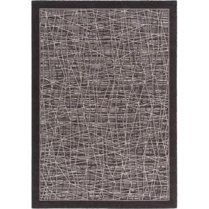 Kusový koberec vlněný Agnella Galaxy Avior Graphite Tmavě Šedý Rozměr: 80x160 cm