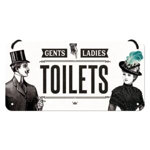 Nostalgic Art Závěsná cedule: Gents and Ladies Toilets - 10x20 cm