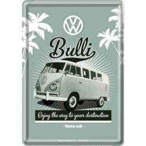 Nostalgic Art Plechová pohlednice - VW Bulli (Enjoy the Way to Yours Destination)