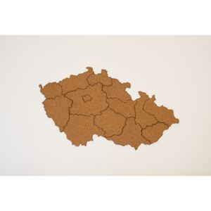 Samolepicí korková mapa Moje Česko Doplňky: Mapa Česka bez doplňků