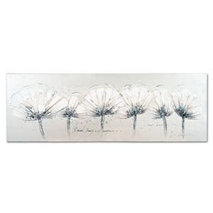 Autronic Obraz - šedé květy , ruční olejomalba na plátně