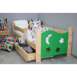 Maxi-Drew Dětská postel Seweryn 70x160cm s roštem a matrací borovice