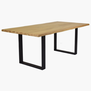 Stůl z masivu, přírodní hrany Wood 200 x 100