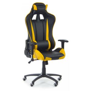 Kancelářská židle Racer žlutá