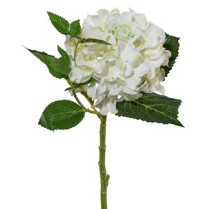 Umělá květina Gasper hortenzie bílá 46cm