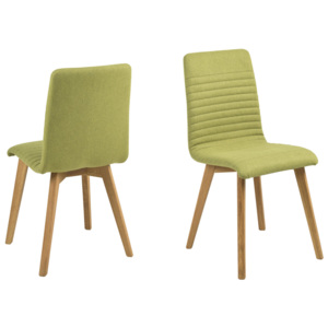 Sada 2 zelených jídelních židlí Arosa