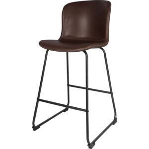 Danish Style Barová židle Serena (SET 2 ks), vintage hnědá Barva: hnědá