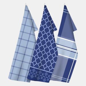 SET kuchyňských utěrek Granada modrá 50x70 cm