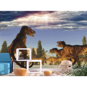 Tapeta Tyrannosaurus rex + lepidlo ZDARMA Velikost (šířka x výška): 250x175 cm