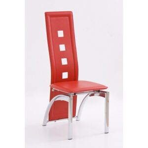 Halmar Kovová židle K4 červená
