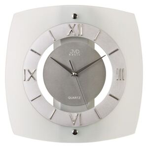 Moderní luxusní skleněné nástěnné hodiny JVD quartz N13