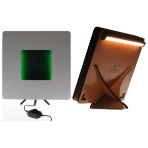 Přenosné svítidlo Square D-72TO Typ a rozměr: stolní lampa 31x31cm, Barva dekoračního světla: zelená
