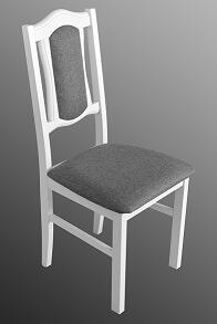 Nábytkáři ORFA BOSANOVA 6 (BOSS 6)- jídelní židle dřevo Bílá/ látka sv. šedá č.10 kolekce "DRE" (K150-E)