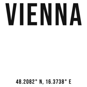 Umělecká fotografie Vienna simple coordinates, Finlay Noa