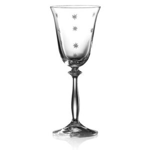 Bohemia Crystal Broušené sklenice na bílé víno Angela Stardust 40600/1