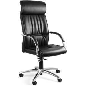 Office360 Kancelářská židle UN-520BL, pravá kůže