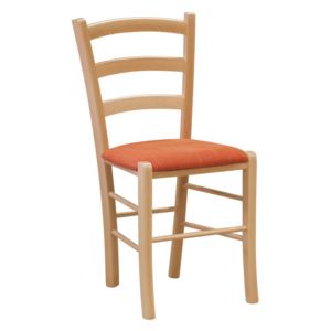 ITTC Stima Židle VENEZIA ECO Odstín: Buk, Látky: BARBADOS arancio OR05