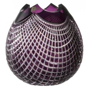 Váza Quadrus, barva fialová, výška 280 mm