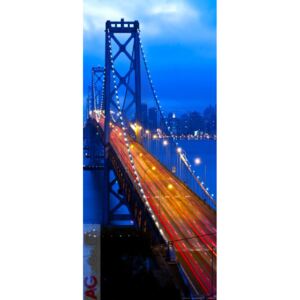 Vliesová fototapeta Night Bridge FTNV-2903 | 90x202 cm