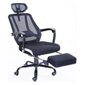Kancelářská židle SIDRO látka a síťovina černá