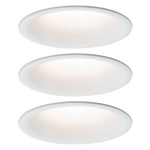 Stmívatelné LED bodové svítidlo Cymbal IP44 - Ø 77 x 55 mm, 3 x 6,8 W, 3 x 500 lm, bílá