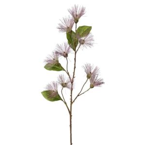 Umělá květina Calistemon 95 cm, fialová