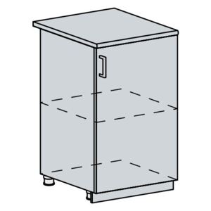 Casarredo 50D d. skříňka 1-dveřová GREECE bk/bílá metalic