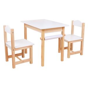 EliNeli Set dětského nábytku (stoleček a 2 židličky)