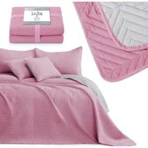 AmeliaHome Přehoz na postel Sofia růžový