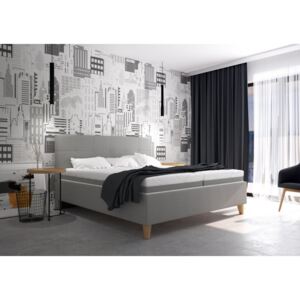 Blanář Meda postel vč. roštů 180 x 200 cm, šedá