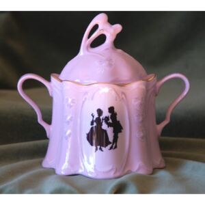 Růžový porcelán Cukřenka, Olga 418, Růžový porcelán z Chodova