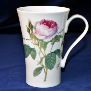 Anglický porcelán Roy Kirkham Redoute Rose: Hrnek 0,6 l latte, anglický kostní porcelán Roy Kirkham