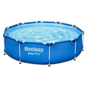 Bestway 56679 Nadzemní bazén kruhový Steel Pro, kartušová filtrace, průměr 3,05 m, výška 76 cm