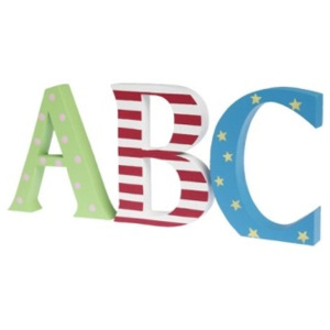 Dekorativní dřevěná písmena ABC