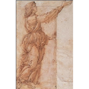 Obraz, Reprodukce - Anděl - Angelo annunciante, Sandro Botticelli, (35 x 50 cm)
