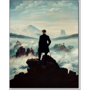 Obraz, Reprodukce - Poutník nad mořem mlh, 1818, Caspar David Friedrich, (60 x 80 cm)