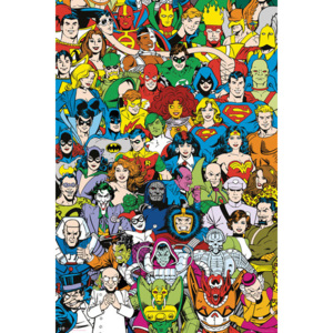 Plakát, Obraz - DC Comics - Retro Cast, (61 x 91,5 cm)