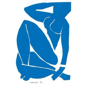 Obraz, Reprodukce - Modrý akt III, 1952, Henri Matisse, (50 x 70 cm)