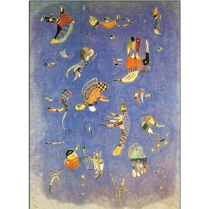 Obraz, Reprodukce - Modré nebe, Kandinsky, (60 x 80 cm)