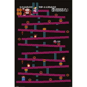 Plakát, Obraz - Donkey Kong - NES, (61 x 91,5 cm)