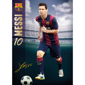 Plakát, Obraz - FC Barcelona - Messi 14/15, (100 x 140 cm)