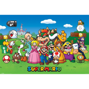 Plakát, Obraz - Super Mario - Characters, (91,5 x 61 cm)