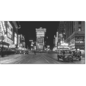 Obraz, Reprodukce - New York – Times square v noci 1910, (100 x 50 cm)