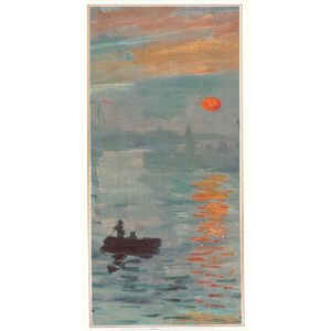 Obraz, Reprodukce - Imprese, východ slunce - Impression, soleil levant, 1872 (část), Claude Monet, (35 x 100 cm)