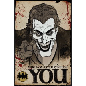 Plakát, Obraz - Batman Comic - Joker Needs You, (61 x 91,5 cm)