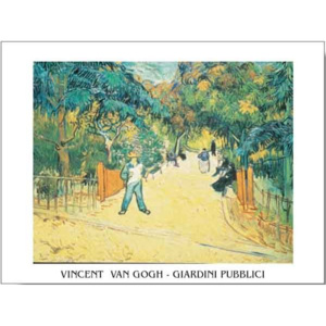 Obraz, Reprodukce - Vchod do veřejné zahrady v Arles, 1888, Vincent van Gogh, (80 x 60 cm)