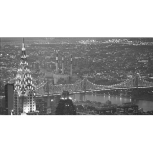 Obraz, Reprodukce - New York - The Chrysler Building and Queensboro bridge, MURAT TANER, (140 x 70 cm)