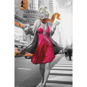 Plakát, Obraz - Jadei Graphics - Monroe New York Walk, (61 x 91,5 cm)