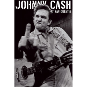 Plakát, Obraz - Johnny Cash - san quentin portrait, (61 x 91,5 cm)